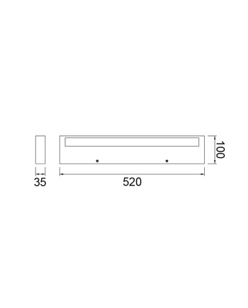 CONIL * APLIQUE LED 40W CCT DIM NEGRO
